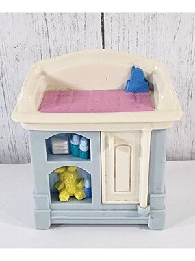 99 BLUE FISHER PRICE LOVING FAMILY DOLLHOUSE NURSERY BABY INFANT CHANGING TABLE